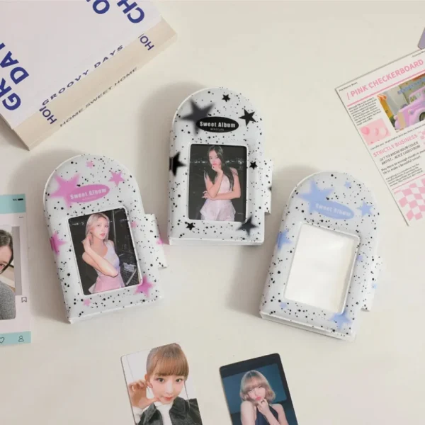 40 Pockets 3 Inch Photo Album INS Korean Version Of Girl Inkjet Star Photocard Holder Mini Instax Collection Book binder Albums 5