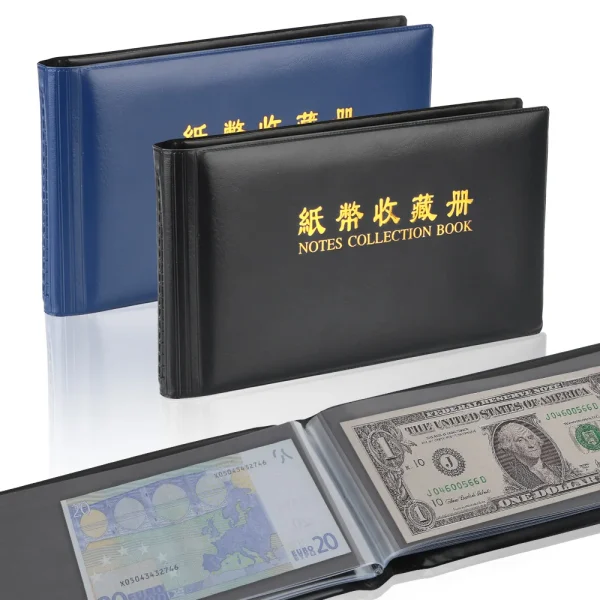For Collector Gifts Creative Collection Pockets Protective Bag Money Banknote 30 Pages Paper Money Collection Album 1