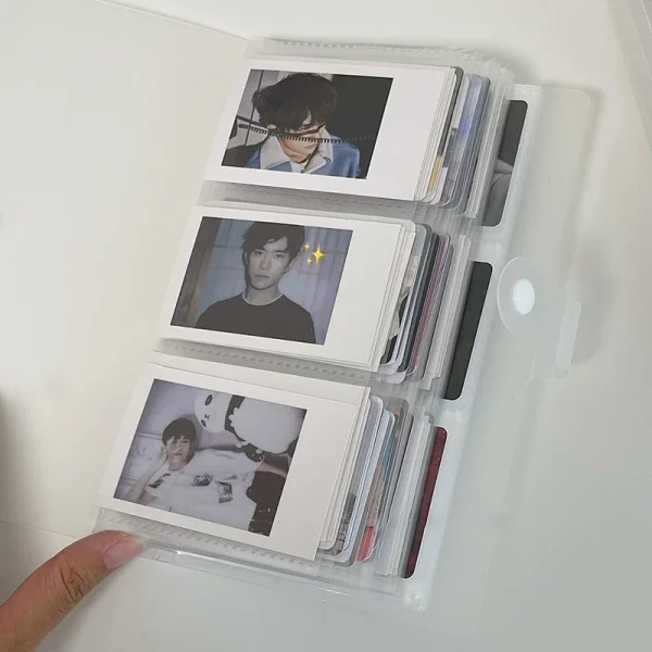 Transparent Photo Album Mini Polaroid Album Photo Card Train Ticket Card Collection Book Jewelry Card Album Photocards Holder 1