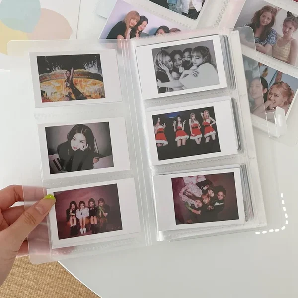 Transparent Photo Album Mini Polaroid Album Photo Card Train Ticket Card Collection Book Jewelry Card Album Photocards Holder 2