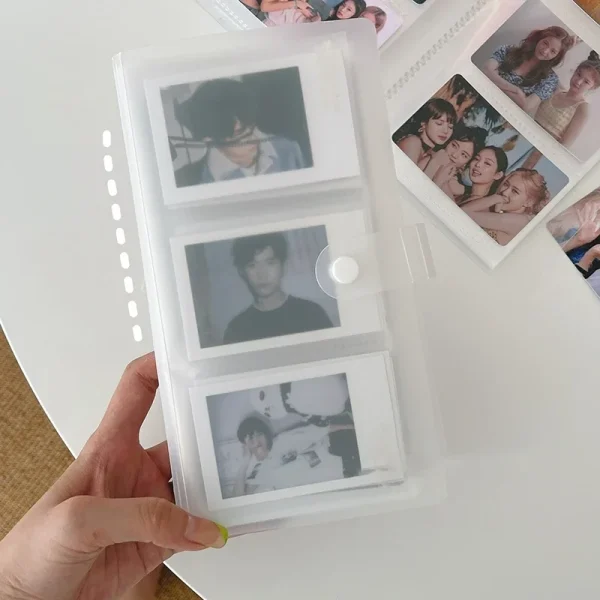Transparent Photo Album Mini Polaroid Album Photo Card Train Ticket Card Collection Book Jewelry Card Album Photocards Holder 3