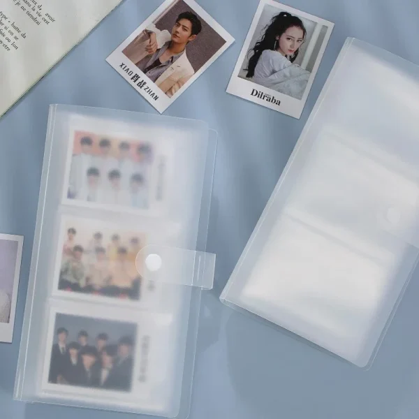 Transparent Photo Album Mini Polaroid Album Photo Card Train Ticket Card Collection Book Jewelry Card Album Photocards Holder 4