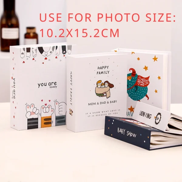 6-inch Plastic 100 Photo Album Book 4d Large Six-inch Album Book Baby Family Scrapbooking Albums Wedding Foto Diy Craft 3