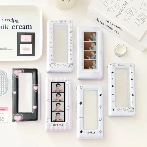 Star Photo Booth Frames - Photo Booth Album For 2x6 Inch Photo Strips Wedding Album 2 x 6 Bookmark Holder 18 Pages 36 Photos 1