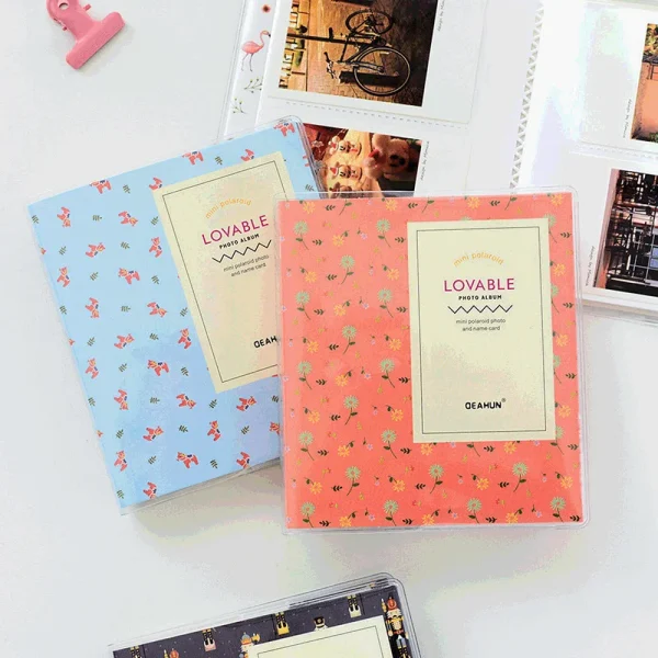 64 Pockets Mini Instant Photo Album Cartoon Album Picture Photo Paper Album For Fujifilm Instax Film Business Card Book 4