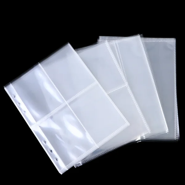 10Pcs A5 Photo Album Binder Sleeves 1P 2P 4P Photo Album Binder Refill Inner Cards Photocard Refill Bags Pocket Instax Name Card 2
