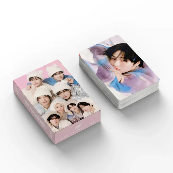 55pcs/set Kpop Photo album SKZ'S Clock Lee Know Hyunjin Changbin Lomo Cards Photocards Fans Collcetion High Quality HD Postcar 4