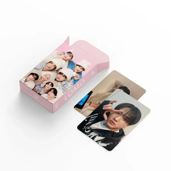 55pcs/set Kpop Photo album SKZ'S Clock Lee Know Hyunjin Changbin Lomo Cards Photocards Fans Collcetion High Quality HD Postcar 6