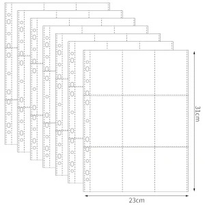 A4 Kpop Photocard Binder Sheets Multiple Pockets Sleeve PP Acid Free 4x6 Photo Album Refill Pages Card Stamp Die Jewelry Storage 1