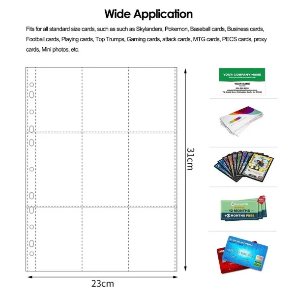 A4 Kpop Photocard Binder Sheets Multiple Pockets Sleeve PP Acid Free 4x6 Photo Album Refill Pages Card Stamp Die Jewelry Storage 2