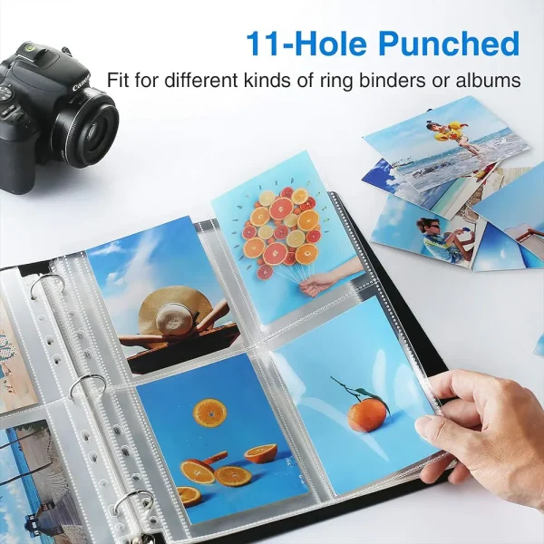 A4 Kpop Photocard Binder Sheets Multiple Pockets Sleeve PP Acid Free 4x6 Photo Album Refill Pages Card Stamp Die Jewelry Storage 3