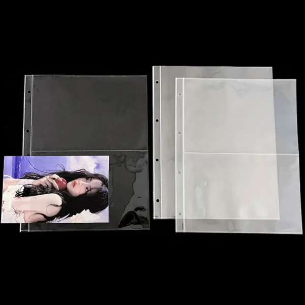 A4 Kpop Photocard Binder Sheets Multiple Pockets Sleeve PP Acid Free 4x6 Photo Album Refill Pages Card Stamp Die Jewelry Storage 4