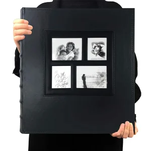 Photo Album 4x6 500 Photos Pages Large Capacity Leather Cover Wedding Photo Albums Holds 500 Horizontal and Vertical Photos 1