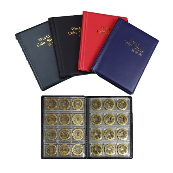 120 Pockets Album Coin Album Holders Collection Book Scrapbook for Coins Collection Book Home Decoration Photo Album 1