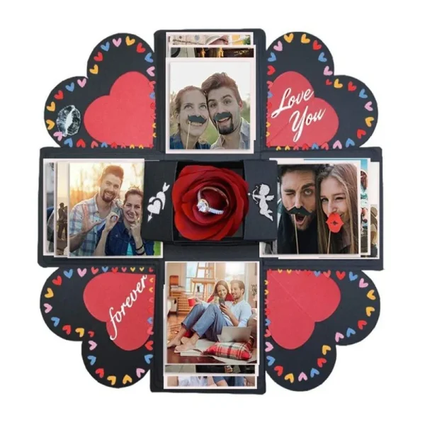 DIY Pleasantly Surprised Photo Album Gift Box Storage Box Valentine's Day Surprise Gift Box Romantic Couple Creative Gift 5