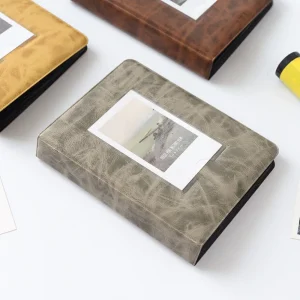 Retro Mini Instant Album Photo Album 64 Pockets Picture Case Storage Fujifilm Instax Mini 11 9 8 7s 90 70 LiPlay 1