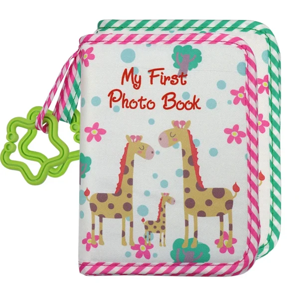 Baby Photo Album First Year Baby Photo Book Growth Babies Albums Shower Guest Diy Giraffe Photography Album with Family record 1
