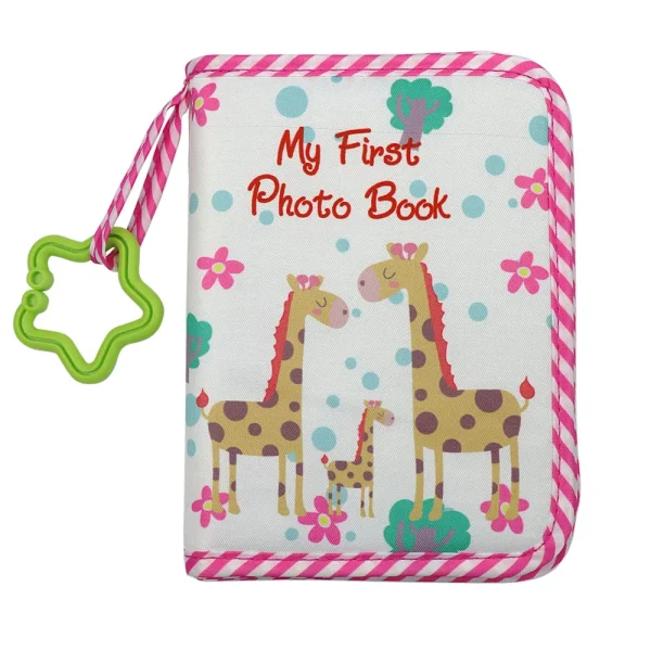Baby Photo Album First Year Baby Photo Book Growth Babies Albums Shower Guest Diy Giraffe Photography Album with Family record 2