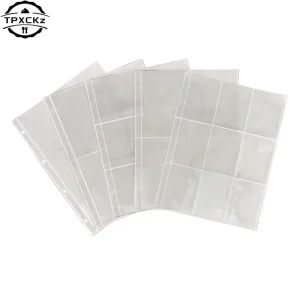 2 4 6 9 Pockets PVC Free10 Pack A4 Photo Album Clear Sleeves  Toploader Photocard Postcard Binder Sheets Refill Pages 1