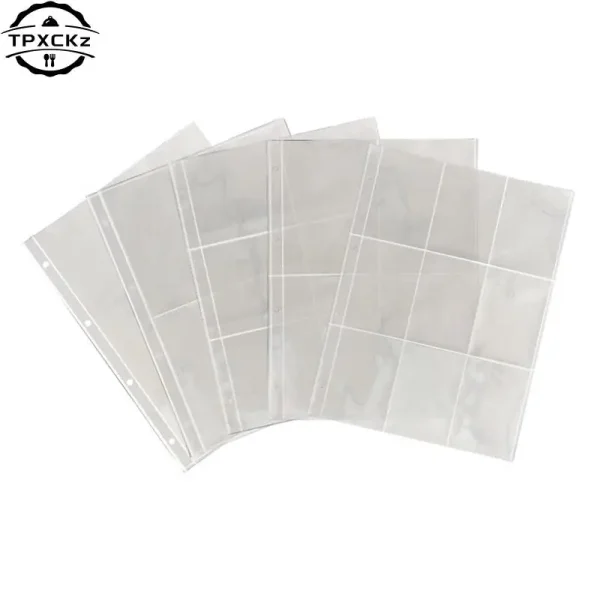 2 4 6 9 Pockets PVC Free10 Pack A4 Photo Album Clear Sleeves  Toploader Photocard Postcard Binder Sheets Refill Pages 1