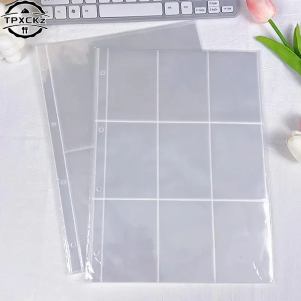 2 4 6 9 Pockets PVC Free10 Pack A4 Photo Album Clear Sleeves  Toploader Photocard Postcard Binder Sheets Refill Pages 2
