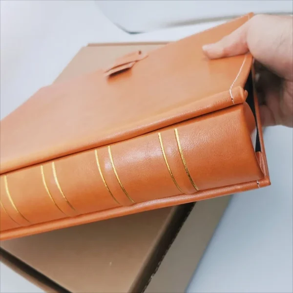 Photo Album 4x6 Photo Black Pages Large Capacity Leather Cover Wedding Family Photo Albums Holds 500 Horizontal  Vertical Photos 3