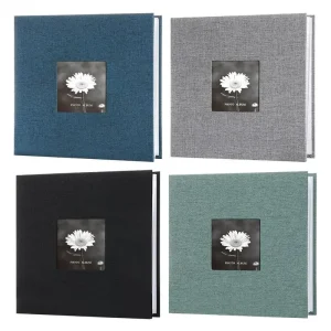 Picture Album 200 Pockets Book Photo Album Book Linen Hardcover Large Capacity Scrapbook With Front Window For Wedding Family 1