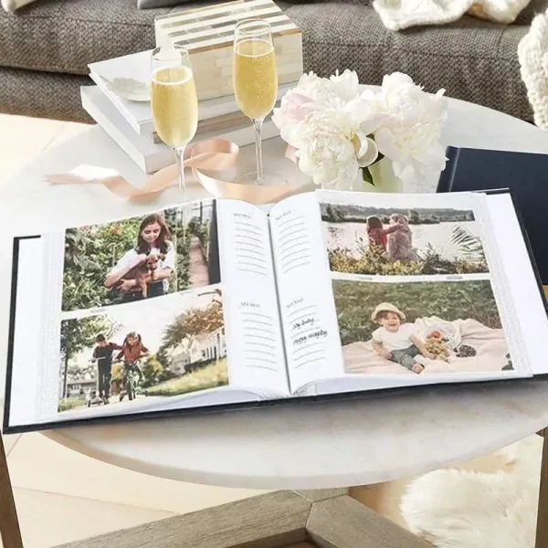 Picture Album 200 Pockets Book Photo Album Book Linen Hardcover Large Capacity Scrapbook With Front Window For Wedding Family 2