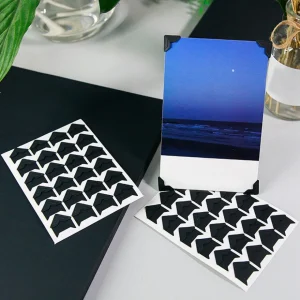 24PCS Photo Album Corner Stickers Accessories DIY Vintage Corner Kraft Paper Stickers Scrapbook Self-Adhesive Home Decor 1
