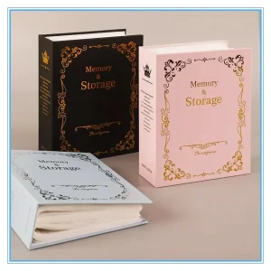 Art Photo Album Slip in Case with 100 Pockets 6 X 4 Inch - Family Friends Memories Picture Photograph Albums Book 1
