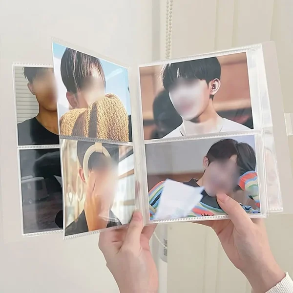 Transparent PVC Photo Album 3/4/5/6 Inch 80/160 Slots Picture Card Holder Creative Collect Book Idol Star Photocard Holder 5