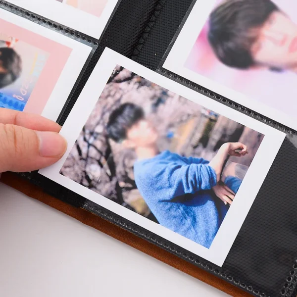 64 Pockets Mini Photo Album 3 Inch Photo Paper Book PU Leather Cover For Fujifilm Instax Mini 11 9 8 7s 90 70 LiPlay Camera Film 3