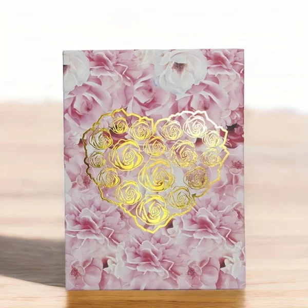 100-Photo 6-Inch Golden Rose Photo Album - Spacious Storage for Cherished Memories - Perfect for Family, Students, Wedding, Grad 6