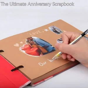 DIY Handmade Photo Album Scrapbook Our Adventure Book Retro Kraft Photo Albums  Anniversary Wedding Memory Valentine Day Gift 1