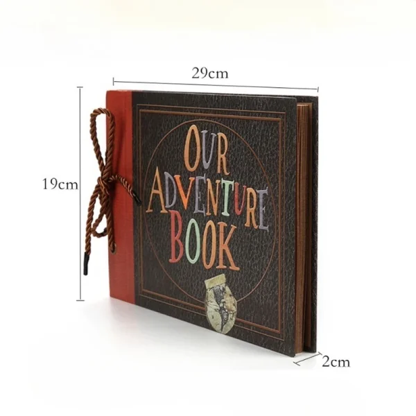 DIY Handmade Photo Album Scrapbook Our Adventure Book Retro Kraft Photo Albums  Anniversary Wedding Memory Valentine Day Gift 4