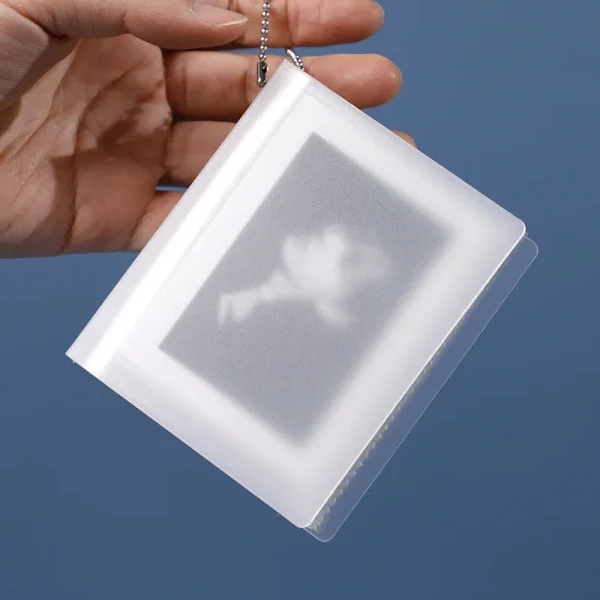 2in/3in Mini Photo Album Matte Frosted Storage Booklet Film Collectbook Card Binder Keychain Pendant Nice Gift 1