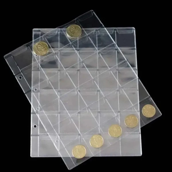 1pc 30 Pockets Portable Professional Commemorative Coin Collection Book Album Storage Coin Collection Book Coin Holder Book 1