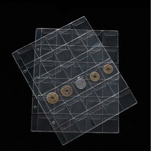 1pc 30 Pockets Portable Professional Commemorative Coin Collection Book Album Storage Coin Collection Book Coin Holder Book 2