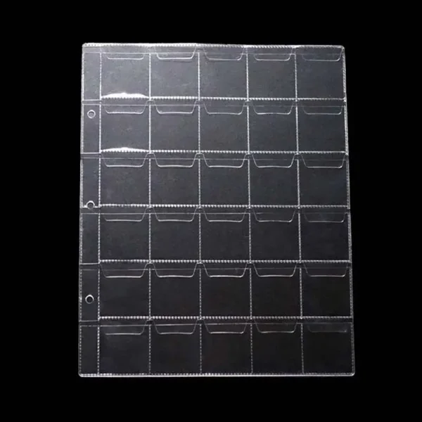 1pc 30 Pockets Portable Professional Commemorative Coin Collection Book Album Storage Coin Collection Book Coin Holder Book 3