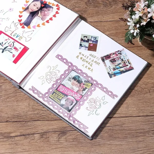 Linen Self-adhesive Laminating DIY Photo Album Album Viscose Album To Keep Memories of Making Precious Gifts Record Time 5