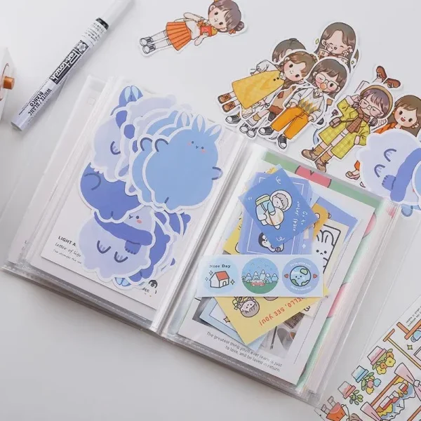 Storage Book Large Capacity Card album 40 Inner Page Card Bills Invoice Notes Collection Album photo album Picture Books 5
