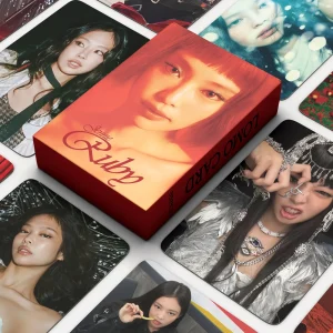 55Pcs/Box Kpop RUBY LIKE JENNIE SOLO Lomo Card New Ablum HD Photo Print Pictures Photocard For Fans Collection Postcards Gifts 1