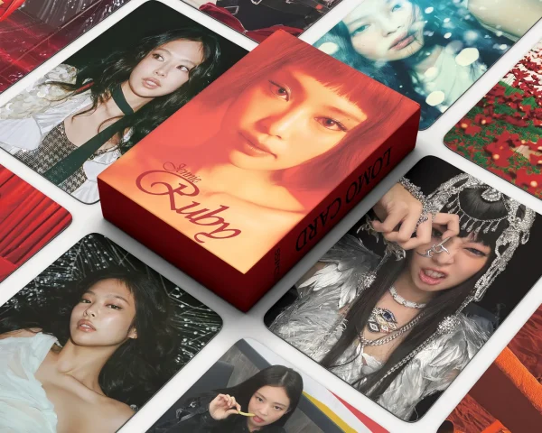 55Pcs/Box Kpop RUBY LIKE JENNIE SOLO Lomo Card New Ablum HD Photo Print Pictures Photocard For Fans Collection Postcards Gifts 1