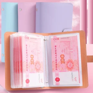 100 Envelopes Savings Money Book Banknote Album Money Holder Album Cash Collect Book Money Saving Organizer Photocard Holder 1