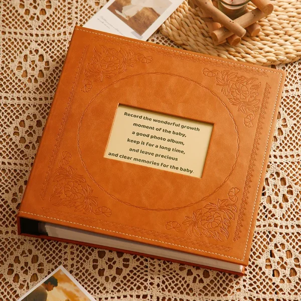 800 Pictures Pockets 5 Inch Photo Album Interstitial Photos Book Case Kid Memory Leather Covers Family Album Wedding Gift 1
