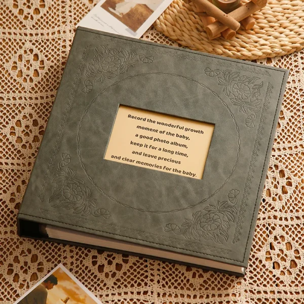 800 Pictures Pockets 5 Inch Photo Album Interstitial Photos Book Case Kid Memory Leather Covers Family Album Wedding Gift 2