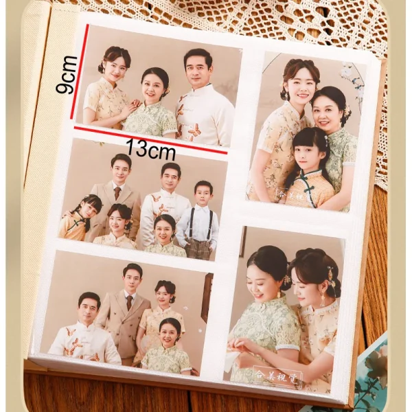 800 Pictures Pockets 5 Inch Photo Album Interstitial Photos Book Case Kid Memory Leather Covers Family Album Wedding Gift 3
