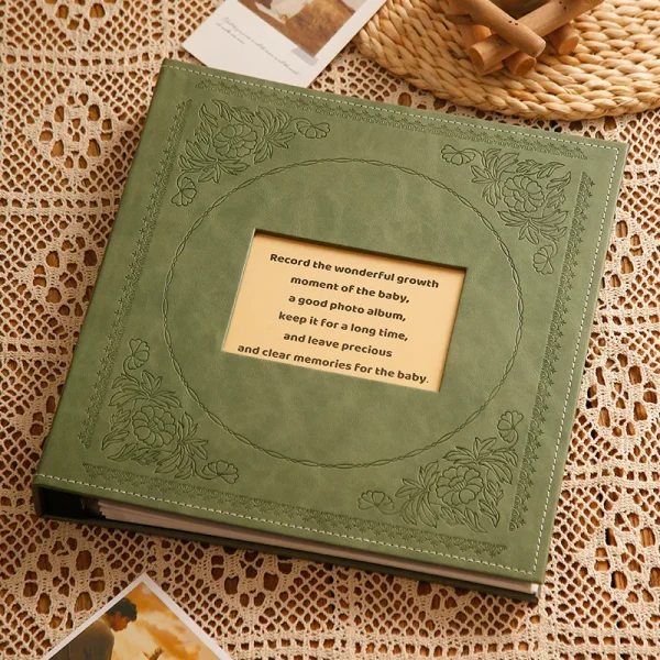 800 Pictures Pockets 5 Inch Photo Album Interstitial Photos Book Case Kid Memory Leather Covers Family Album Wedding Gift 5