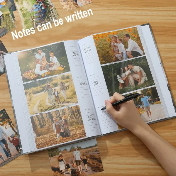 6 Inch 300 Pockets Photo Album Vintage City Print Cover Insert Photos Book Case Scrapbook Album Wedding Memory Gift 4