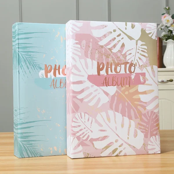 6 Inch 300 Pockets Photo Album Vintage City Print Cover Insert Photos Book Case Scrapbook Album Wedding Memory Gift 6